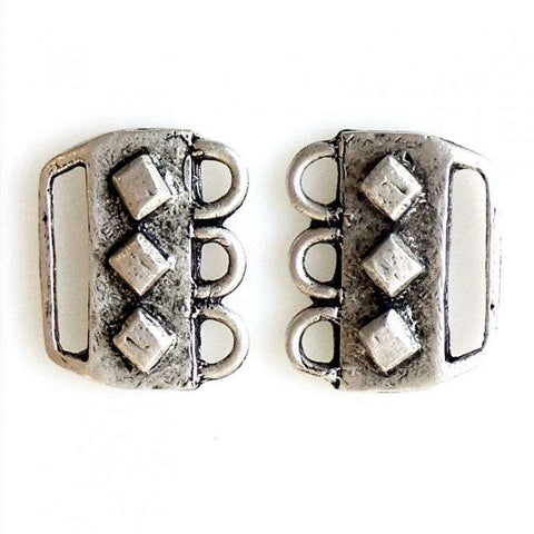 Trachtenapplikation für Schnürungen TA-85 Silber