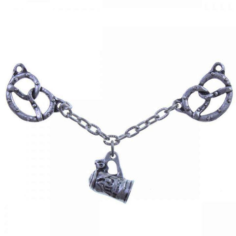 Trachtenapplikation zum Annähen Brezen und Bier