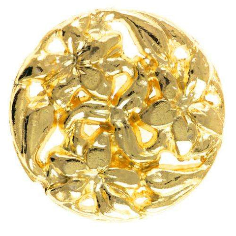 Trachten Knopf mit Blütenmotiv TK-31g