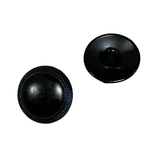 Trachtenknöpfe Schwarzkupfer Linsen Form mit Zopf Rand TK-14-schwarz