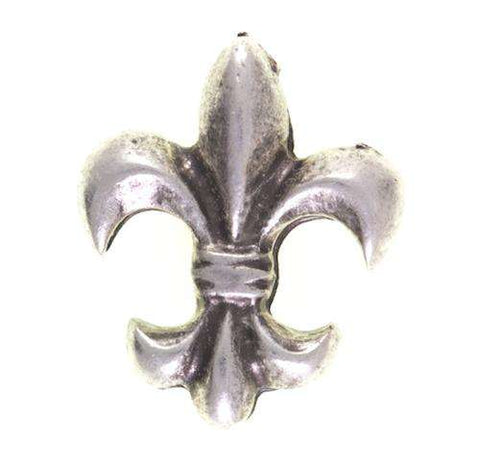 Trachten Niete Heraldische Lilie silber