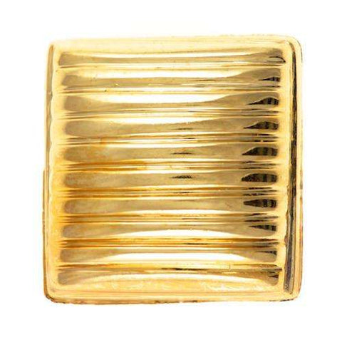 Ösen Knopf Quadrat Rillenmuster KGO-20a