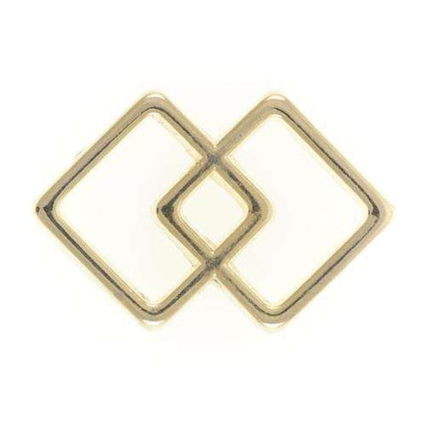 Zierschnalle Quadrate gold ZS-79g