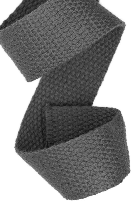 Baumwoll Gurtband GB-2-grau 25 mm für Gürtel und Taschen