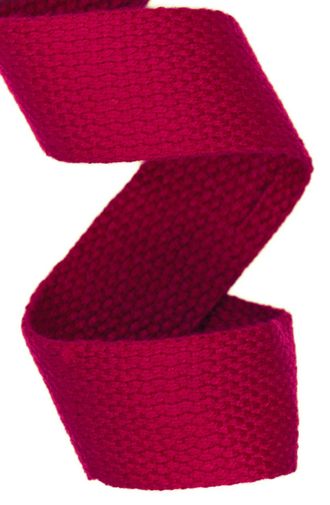Baumwoll Gurtband GB-2-rot 25 mm für Gürtel und Taschen