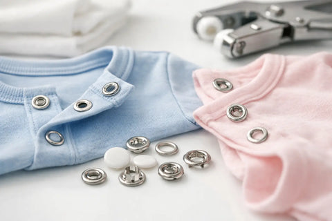 Druckknöpfe für Babykleidung richtig wählen