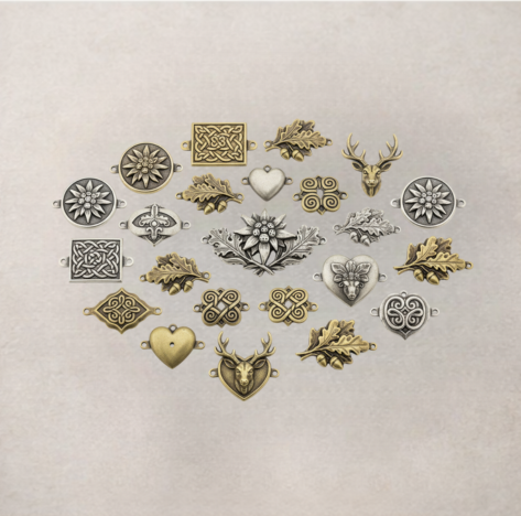 Applikationen für Trachten