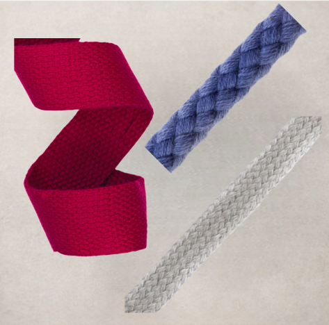 Bänder, Kordeln, Gurte und Gummibänder