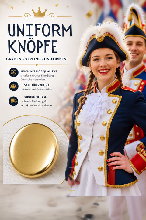 Uniformknöpfe für Jacken & Mäntel – robust & langlebig