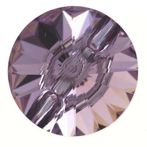 Swarovski Knopf aus Kristallglas Crystal STS-3015-li. Amethyst