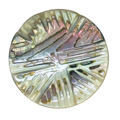 Abalone-Perlmuttknopf – Unikat – Art.Nr. PL-AB-4040-