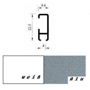 Knicki-Rapid Gardinen X Gleiter für 4 mm Lauf
