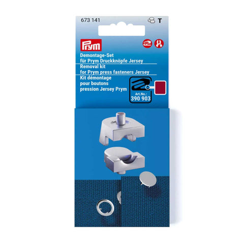 Prym Demontage-Set für Jersey Druckknöpfe – VARIO Tool Zubehör zum Entfernen von Druckknöpfen aus dehnbaren Stoffen