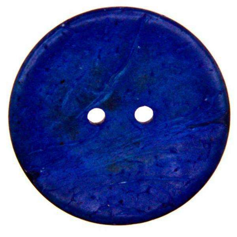 Holz Knopf aus Kokosholzholz HK-181 blau 2