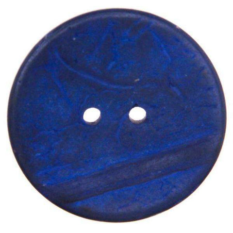 Holz Knopf aus Kokosholzholz HK-181 blau 2