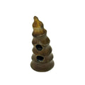 Hornknebel Spiralform naturbraun aus echtem Horn K-HO-6-1, Einzelstück für Trachtenmode