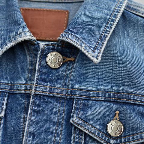 Jeansknopf Sterne Silber NJ-18