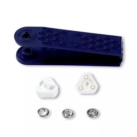Prym Jersey Druckknöpfe 8 mm mit Werkzeug und Verarbeitungsaufsätzen für Jersey und Strickstoffe