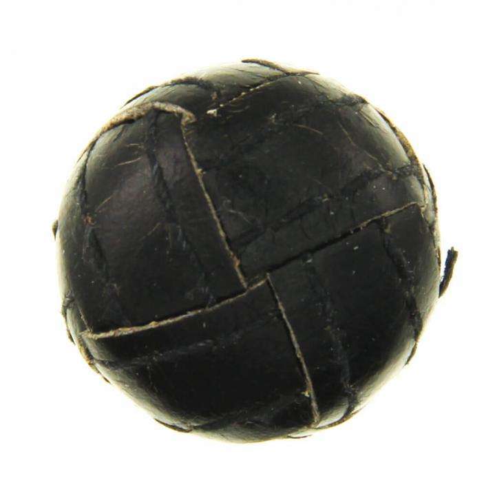 Lederknöpfe kaufen! Knopf echt Leder LE31 schwarz knopftruhe