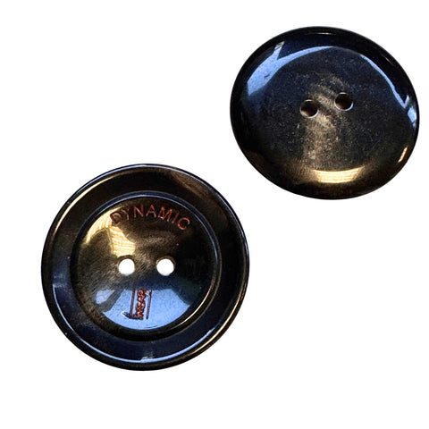 Mantel Knopf Hornimitat 2-Loch Knopf KBR-230 Rost