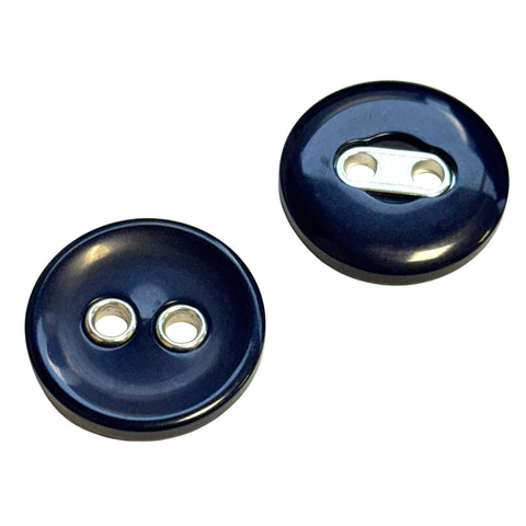 Knopf mit silbernen Metalleinsätzen KBL-110