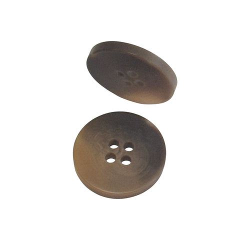 Mantel Knopf in Braun Beige Matte Oberfläche 4-Loch