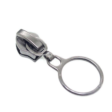 Reißverschluss Ring Schieber silber 7 mm stahl