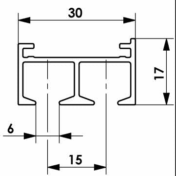 Knicki-Rapid Gardinen X Gleiter für 6 mm Lauf