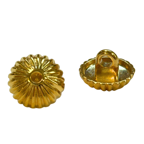 Trachtenknopf Goldfarben 11 mm – Muschelknopf mit Öse
