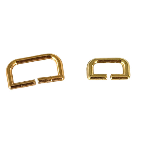 D-Ring Gold – Metallring HRI-2