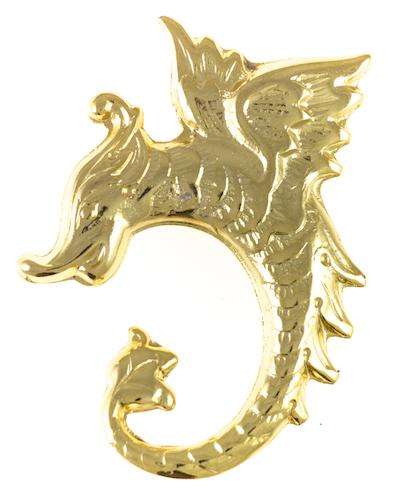 Drache Niete Gold glänzend