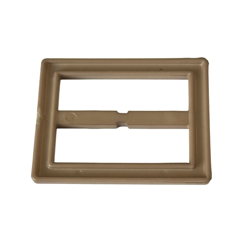Gürtelschnalle Beige Kunststoff S-12 Rückseite