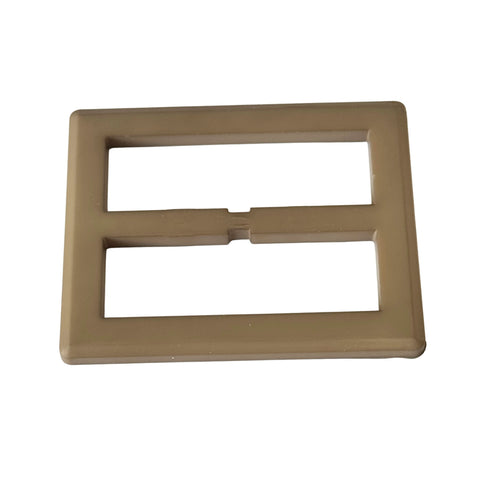 Gürtelschnalle Beige Kunststoff S-12 Vorderseite