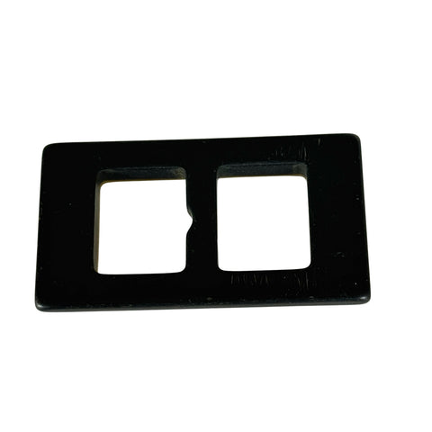 Gürtelschnalle Schwarz-Grün Kunststoff S-19 Rückseite