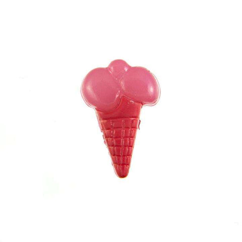 Kinder Knopf Eis Tüten KK-153 rot 3