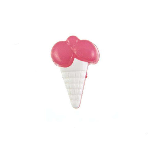 Kinder Knopf Eis Tüten KK-153 weiß 3