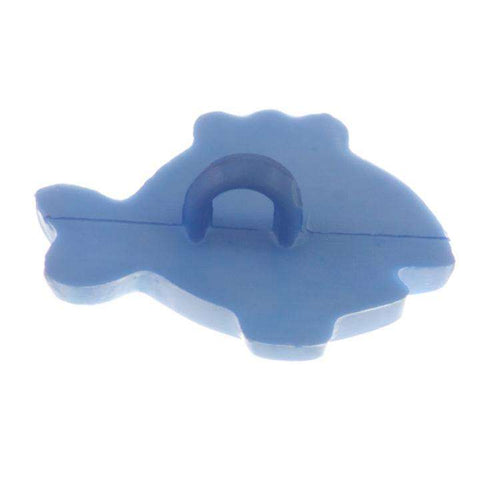 Kinder Knopf Fisch KK-59 blau