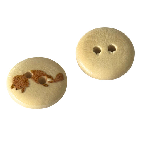 schlafende Katzen Motive druck auf Holzknopf mit 2 Löchern und 15 mm Größe