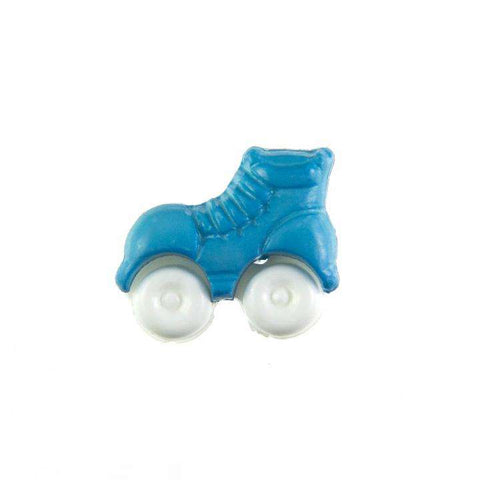 Kinder Knopf Rollschuhe KK-150-blau 1