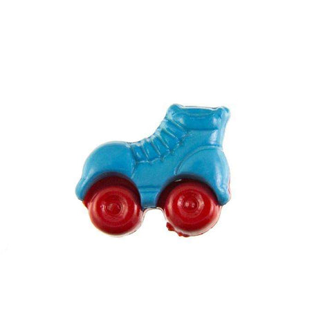 Kinder Knopf Rollschuhe KK-150-blau 3