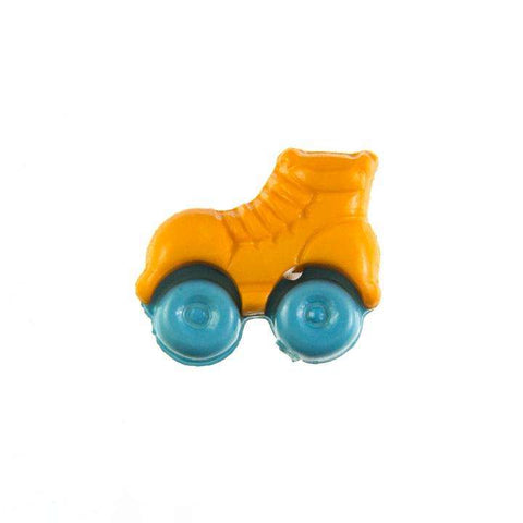 Kinder Knopf Rollschuhe KK-150-orange 5