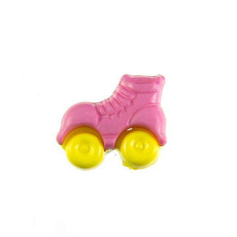 Kinder Knopf Rollschuhe KK-150-rosa 1