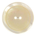2 - Loch Knöpfe Creme Beige mit Faden Rille Glanz Rand KBG-5