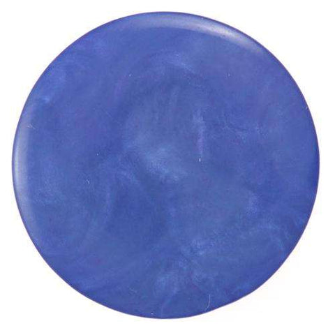 Blau Knöpfe -  Flacher royal Blauer Kunststoff Ösen Knopf mit marmorierter Oberfläche