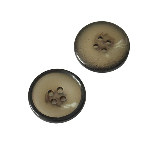 Mantel & Blazer Knopf Beige Braun 4-Loch KM-6