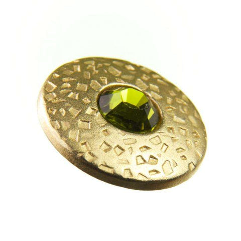 Knopf mit Swarovski®Crystal ST-17g olivine