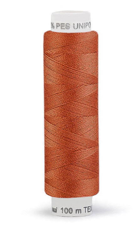 Nähgarn burnt orange 100 m Wickel