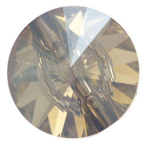 Knopf von Swarovski® STs-3015 goldSAHSwarovski Knopf aus Kristallglas Crystal STS-3015 Gold SAH
