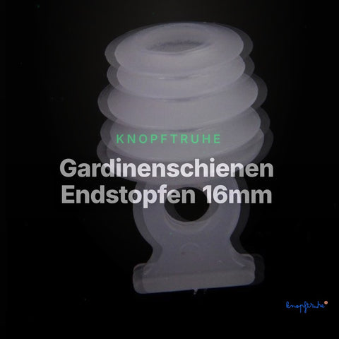 Gardinenschienen Endstopfen 16mm – Clean Showcase
