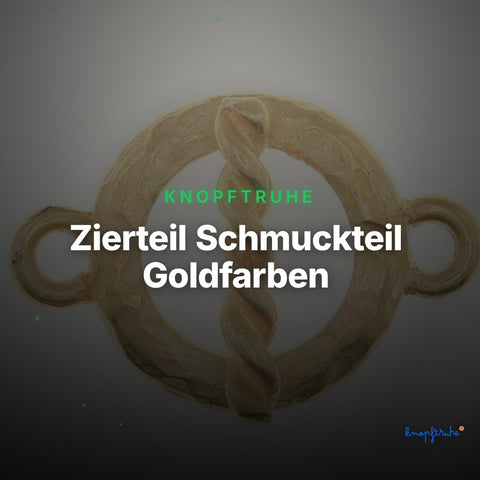 Zierteil Schmuckteil Goldfarben – Metall ZS-31 – Clean Showcase